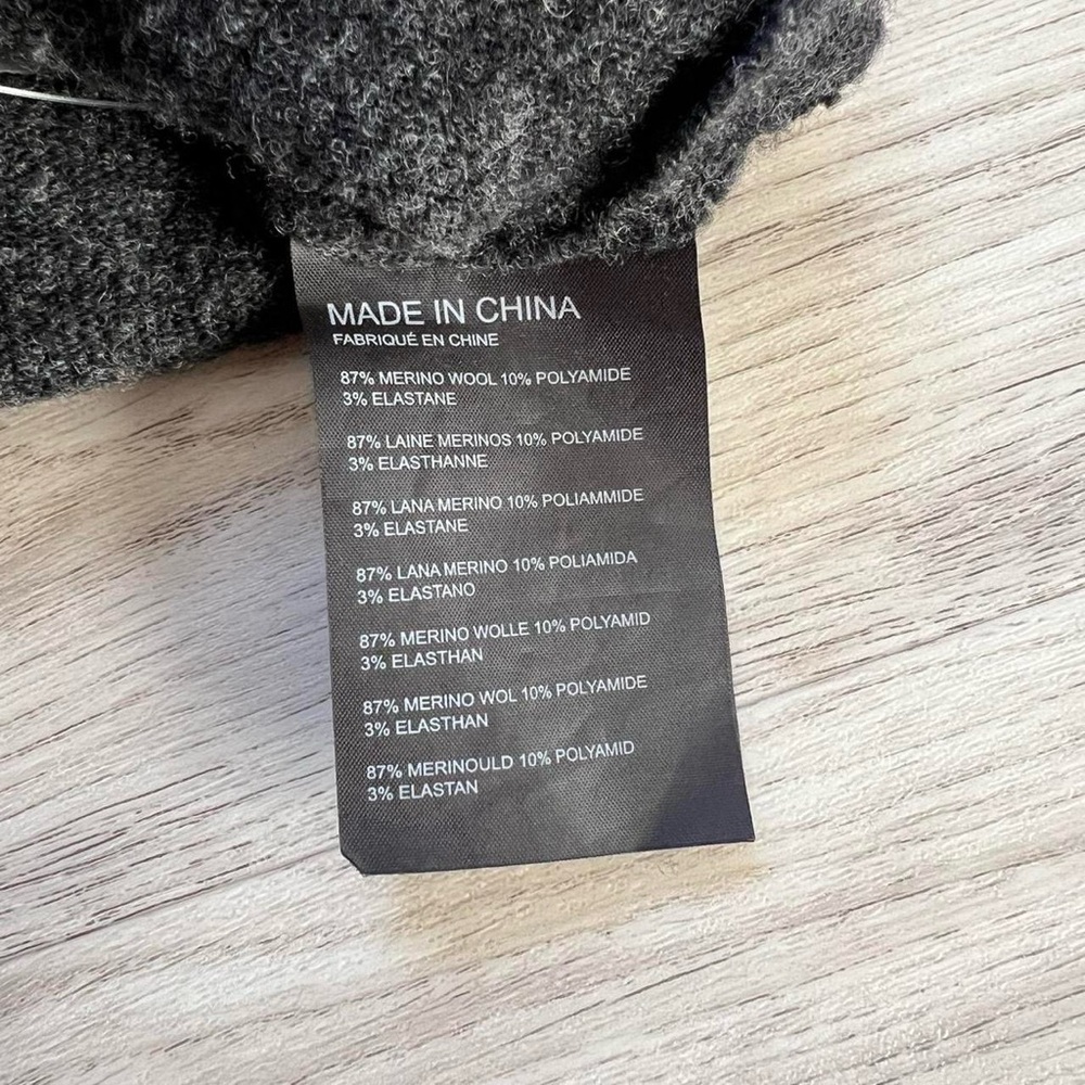 Club Monaco merino wool charcoal cardigan blazer Sweater - Picture 6 of 6